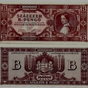 HUNGARY 100,000 B PENGO P133 1946