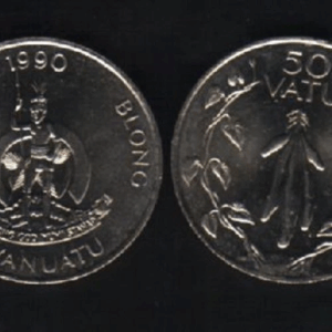 VANUATU HEBRIDES 50 VATU KM8 1990 X 10 UNC
