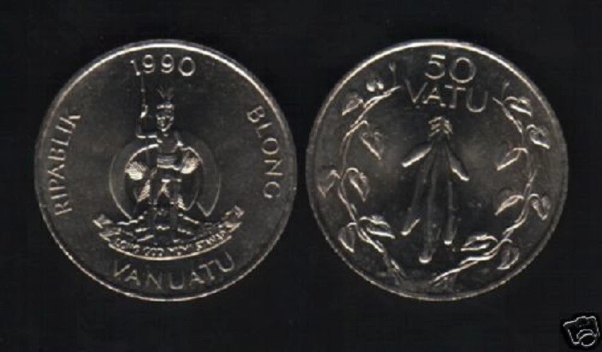 VANUATU HEBRIDES 50 VATU KM8 1990 X 10 UNC